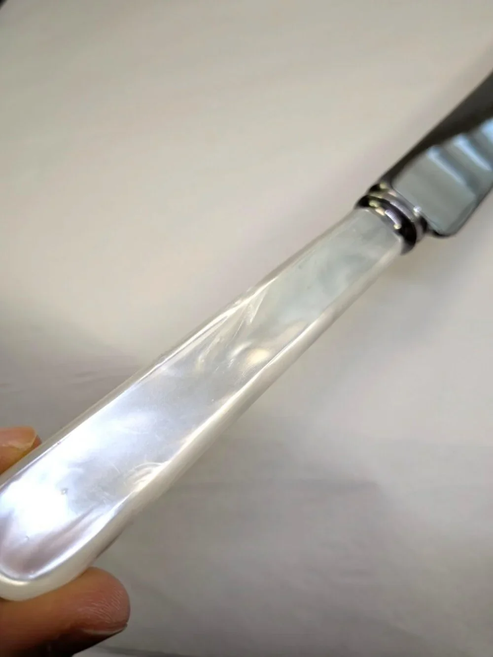 Vintage Raimond Sheffield England Pearl Handle Cake Knife 12.5